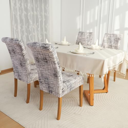 FORCHEER Chair Covers Set of 4 Beige