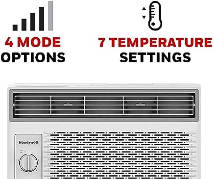 Honeywell 5000 BTU Window AC with 7 Settings and Quiet Operation