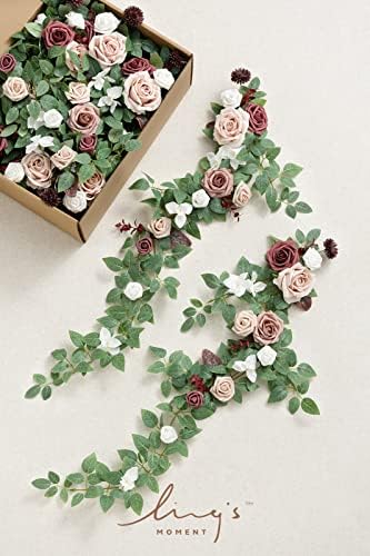 Lings Moment 10pcs Artificial Wedding Chair Flowers