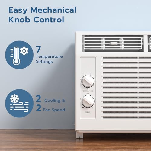 ZAFRO 5000BTU Window AC Unit for Bedroom and Living Room