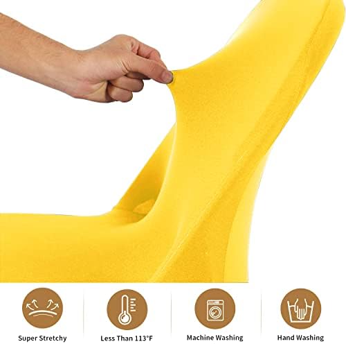 ManMengJi Yellow Folding Chair Covers 12PCS Set