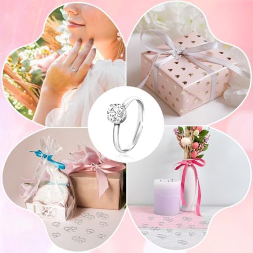 MystiCharm 72 Pcs Fake Wedding Rings Set 1