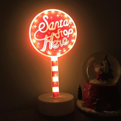 Christmas Decoration Light Sign with LED Beads Round Design