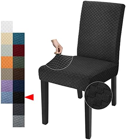 YEMYHOM 2 Pack Checkered Dining Chair Slipcovers