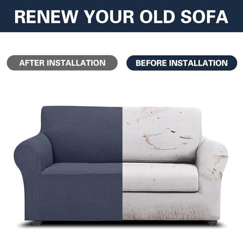 2025 New Stretch Loveseat Sofa Slipcover with Elastic Bottom