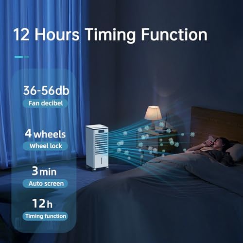 3-In-1 Portable Air Conditioner with Humidifier and Child Lock