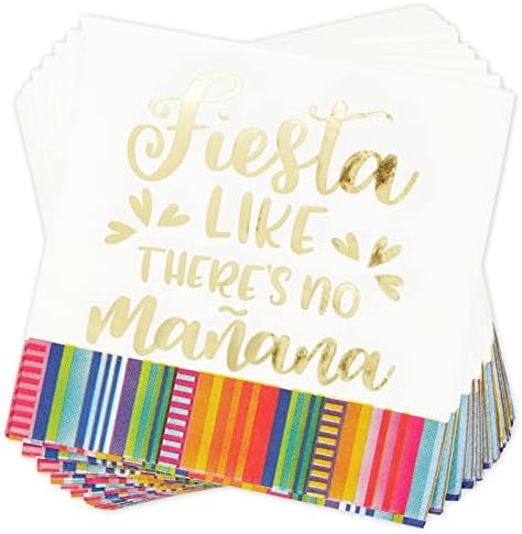 100 Pack Fiesta Napkins for Cinco de Mayo Party