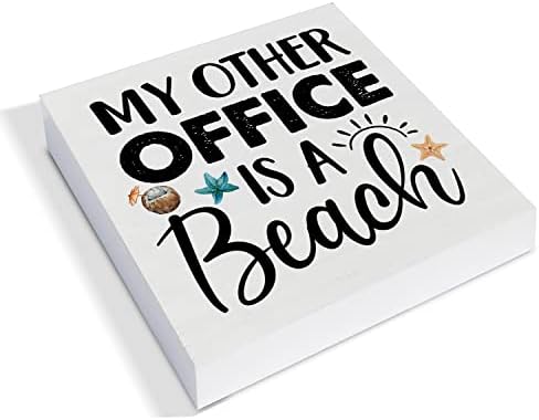 My Other Office Is A Beach Wood Box Sign Decor