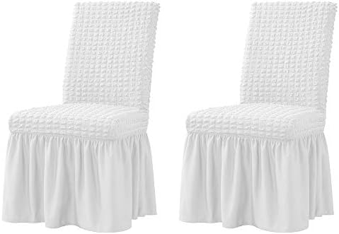 XMNTG Set of 2 Stretchable Dining Chair Slipcovers