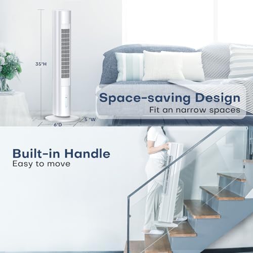 MYICY 35 Inch 3 in 1 Fan Humidifier Cooler Portable AC Unit
