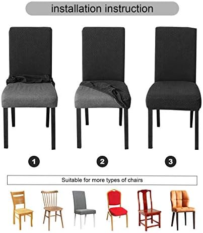 Genina Waterproof Chair Covers Beige 4 PCS
