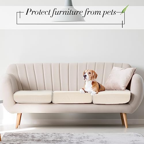 Newwiee 12 Pcs Stretch Cushion Covers for Sofa Cushions