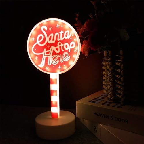 Christmas Decoration Light Sign with LED Beads Round Design