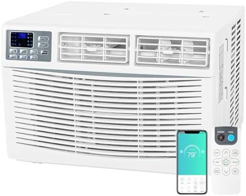 WiFi Enabled 12000 BTU Window Air Conditioner with Smart Remote Control