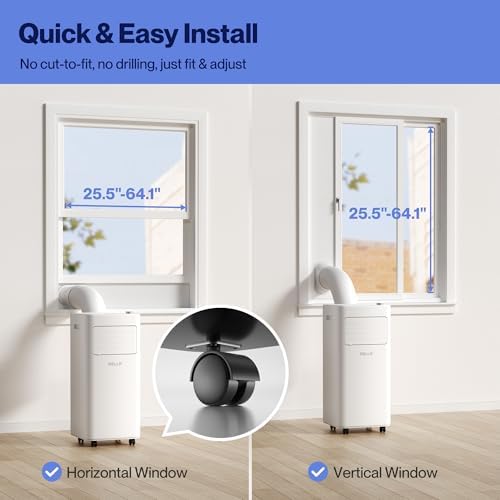 Della 8000 BTU Portable AC Unit with Alexa WiFi and Geo Fencing