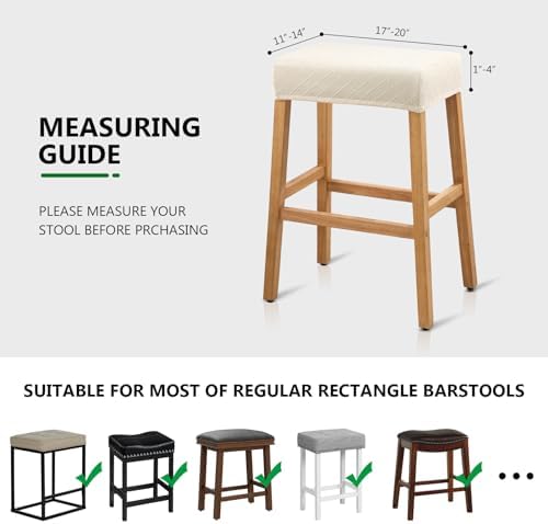 YISUN Stool Covers 2 Pack Stretch Waterproof