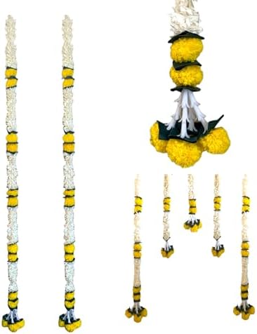 LOVENSPIRE Yellow Marigold Garland for Home Decor