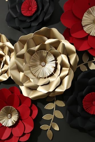 KEY SPRING Paper Flower Decorations Set of 6 1