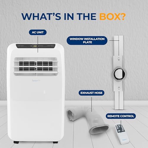SereneLife 12000 BTU Portable AC with Dehumidifier and Heat 1
