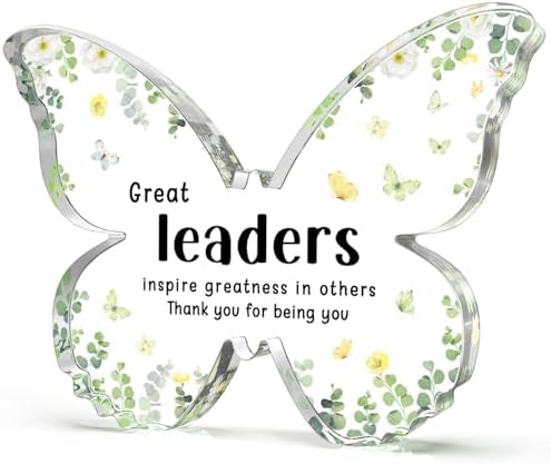 Boss Lady Gifts for Women Butterfly Acrylic Plaque