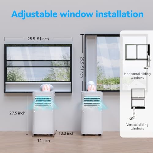 Coolblus 12000BTU Portable AC for 550 SqFt Rooms