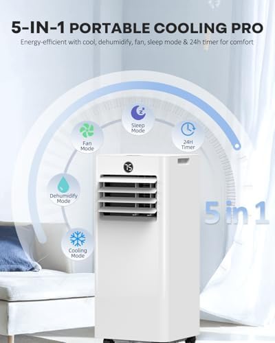 16000 BTU Wifi Portable AC with App Control and 24H Timer