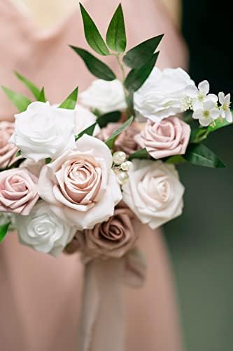 Lings Moment Dusty Rose Artificial Flowers and Greenery Combo Set