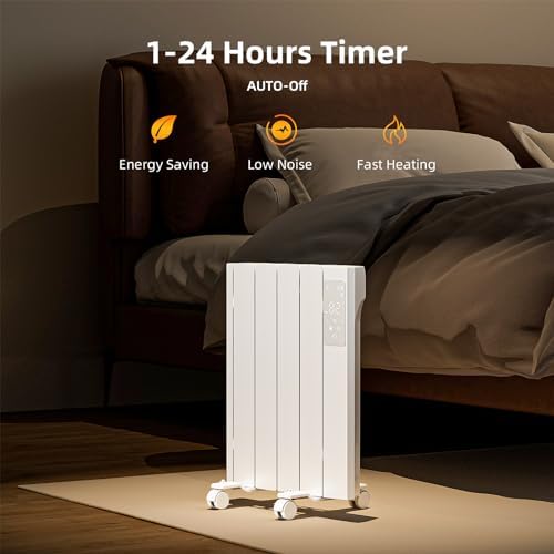700W Convection Wall Panel Heater with Remote Control and Child Lock 1