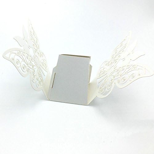 Zorpia 50pcs Laser Cut Butterfly Gift Box Wedding Favor
