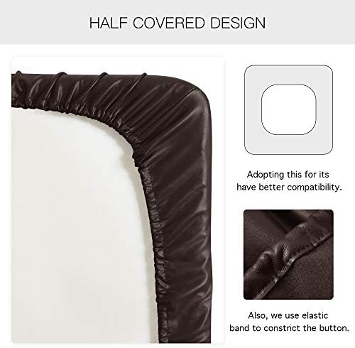 Yates Home 3 Piece PU Leather Sofa Slipcover