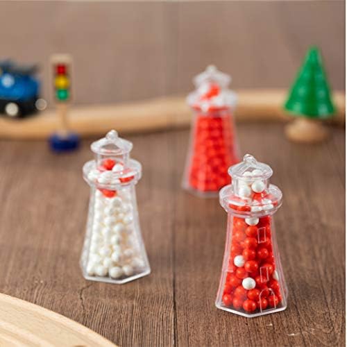 Hammont Light House Candy Boxes 12 Pack Clear Acrylic