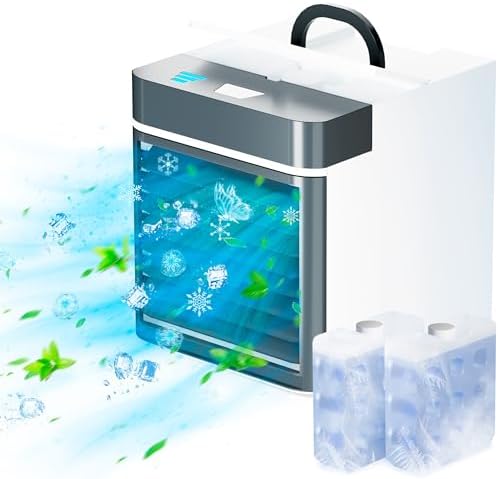 Portable Air Conditioner with 2 Ice Blocks and 3 Speeds