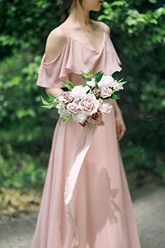 Lings Moment Dusty Rose Artificial Flowers and Greenery Combo Set
