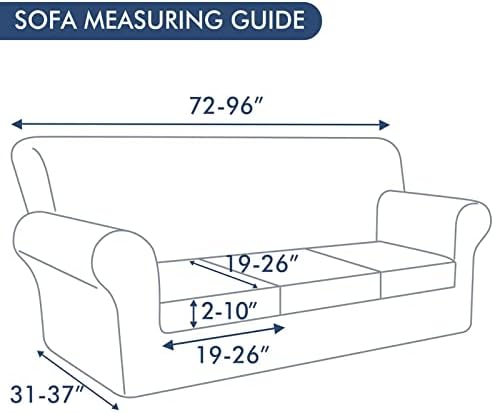 hyha Sofa Slipcovers 4 Piece Floral Pattern Set