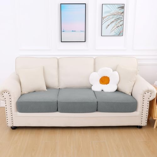 Hyha Waterproof Couch Cushion Covers 3PC Grey