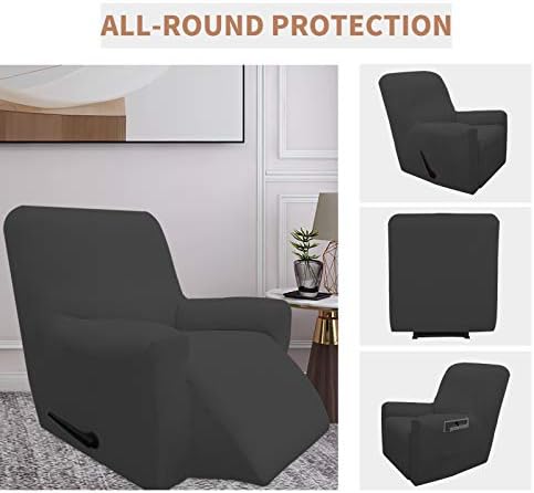 Easy-Going Waterproof Recliner Cover Dark Gray 1 Seat