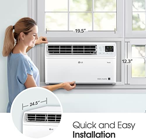 LG 10000 BTU Dual Inverter Window AC Unit with WiFi