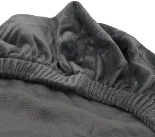 Oedema Velvet Seat Cover for Square Chairs Grey