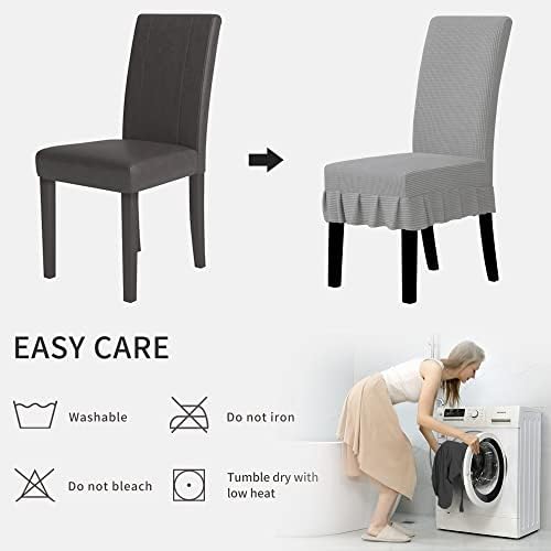 Easy-Going Stretch Dining Chair Covers with Skirt