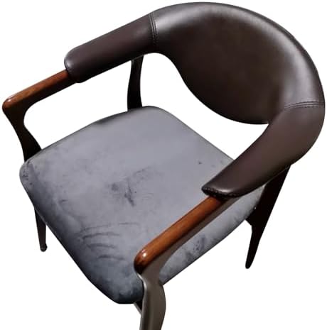 Oedema Velvet Seat Cover for Square Chairs Grey