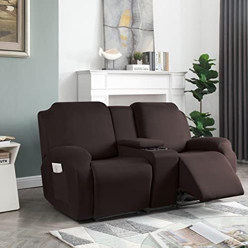 TAOCOCO Reclining Loveseat Slipcover with Console