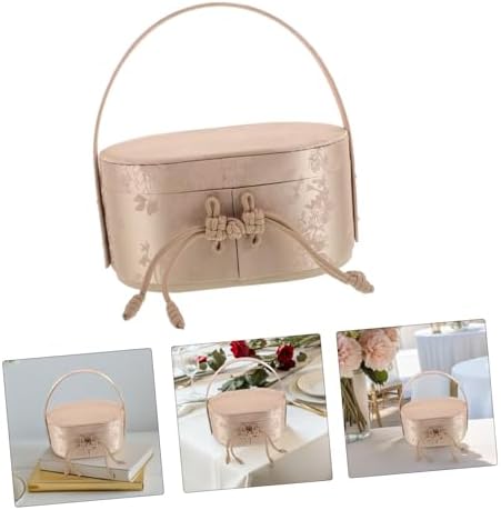 Didiseaon Decorative Wedding Candy Boxes with Carry Handle