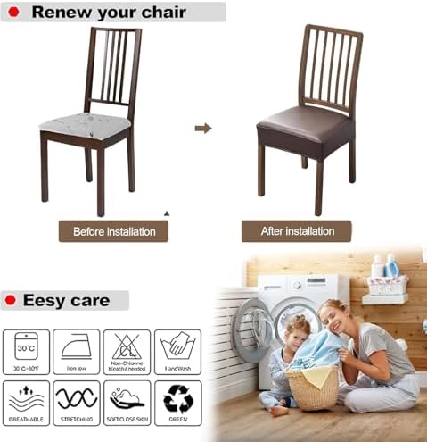 FUANGUI Dining Chair Covers Set of 6