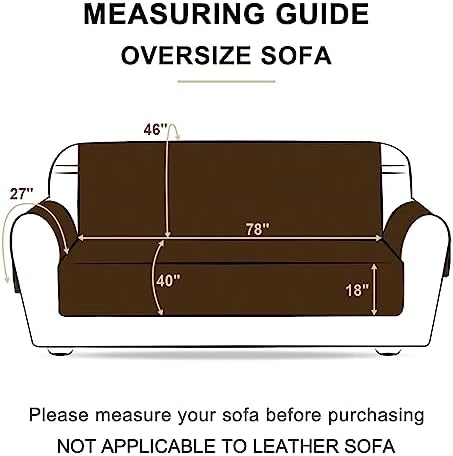 Reversible Oversized Sofa Cover for Dogs Water Resistant and Washable