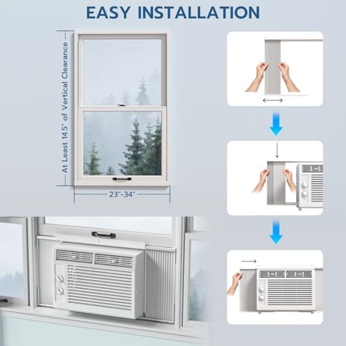 ZAFRO 5000BTU Window AC Unit for Bedroom and Living Room