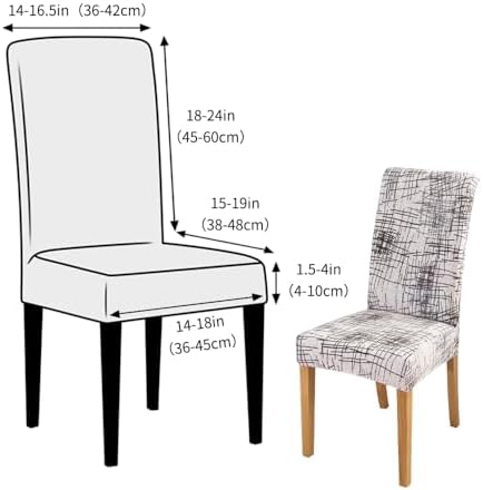 FORCHEER Chair Covers Set of 4 Beige