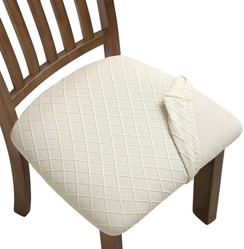 Stretch Chair Seat Covers 6 PCS Removable and Washable