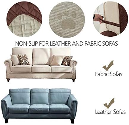 Ameritex Waterproof Sofa Slipcover with Nonslip Design 78 Inch