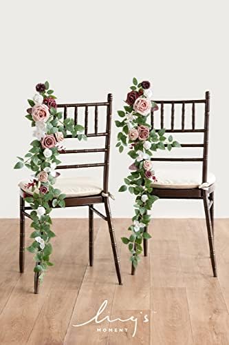 Lings Moment 10pcs Artificial Wedding Chair Flowers