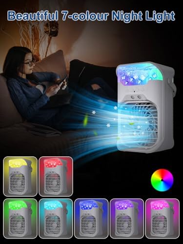 Portable Air Conditioner with 4 Speeds and 2 Cool Mists 1